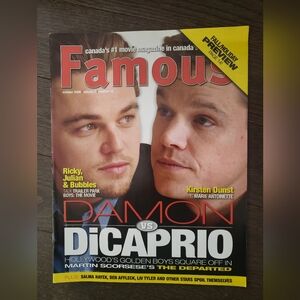 Famous magazine 2006, Leonardo DiCaprio, Matt Damon, Kirsten Dunst, The Departed